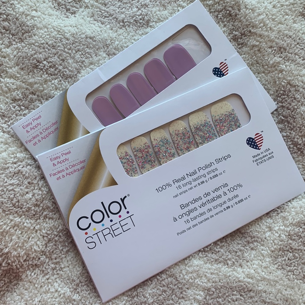 Color Street Nails Set of 2. Less Bitter, More Glitter & Fashion Prague-er